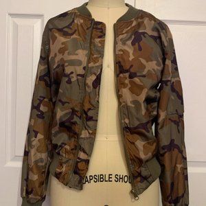 Women's Camouflage Bomber